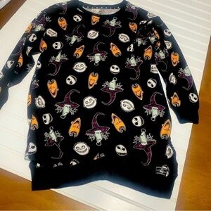 Tim Burton's Disney The Nightmare before Christmas, sweater dress sleepwear S